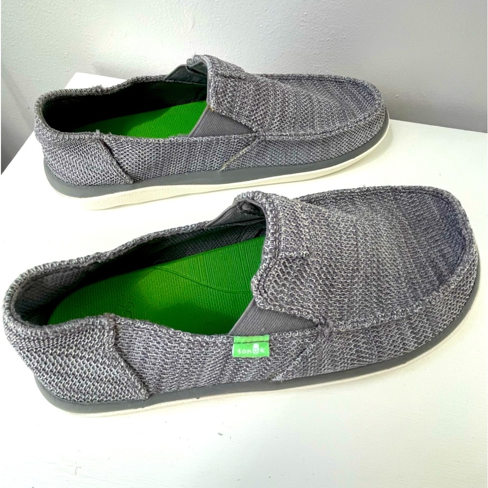 Men’s Sanuk Vagabond Tripper Mesh Shoes. Grey, Size 8